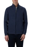 Bugatchi Reversible Knit Jacket In Navy