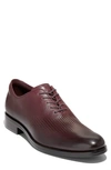 Cole Haan Washington Grand Laser Plain Toe Wholecut Shoe In Ch Bloodstone