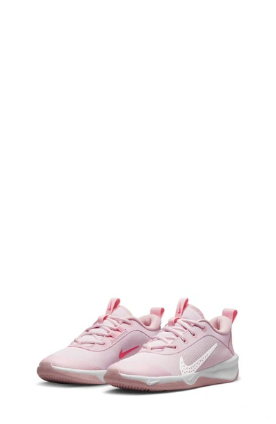 Nike Omni Multi-court Big Kids' Indoor Court Shoes In Pink Foam,hyper Pink,medium Soft Pink,white