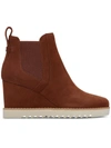 Toms Maddie Womens Suede Stretch Booties In Multi