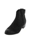 INC CAYNE WOMENS LEATHER EMBELLISHED ANKLE BOOTS