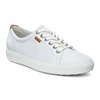 ECCO WOMEN'S SOFT 7 SNEAKER LEATHER SHOES IN WHITE