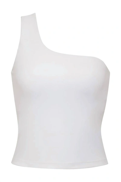 Lanston Match One Shoulder Tank In White