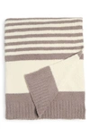 Barefoot Dreams ® Cozychic™ Stripe Throw Blanket In Cream-beach Rock