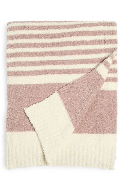 Barefoot Dreams Cozychic™ Stripe Throw Blanket In Feather-cream