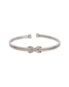 Meshmerise 18k Over Silver 0.15 Ct. Tw. Diamond Bangle Bracelet