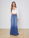 L AGENCE KAILANI DENIM SKIRT