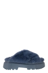 Hogan Round Toe Slip-on Sandals In Bluette