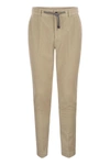 Peserico Drawstring-waist Corduroy Trousers In Beige