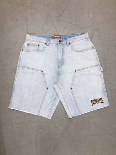Pre-owned Supreme X Vintage Crazy Supreme Double Knee Jorts Light
