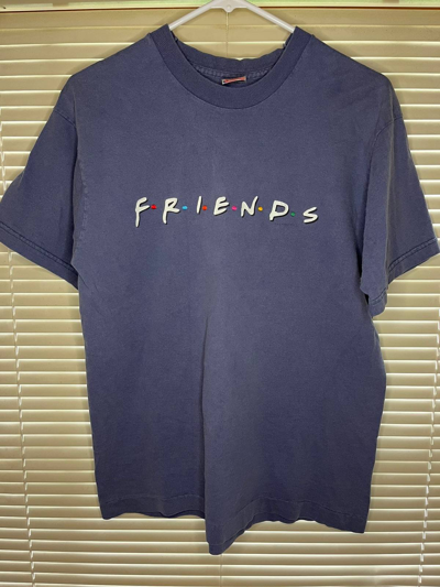 Pre-owned Hype X Vintage 1995 Friends Tv Show Promo Tee In Navy Blue