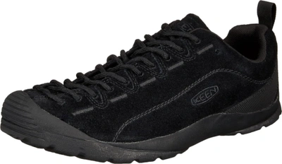 Pre-owned Keen Men's Jasper Low Height Climbing Approach Style Sneakers In Hairy Black/black