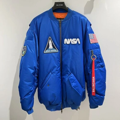 Pre-owned Balenciaga Nasa Oversized Jacket In All Sizes In Blue