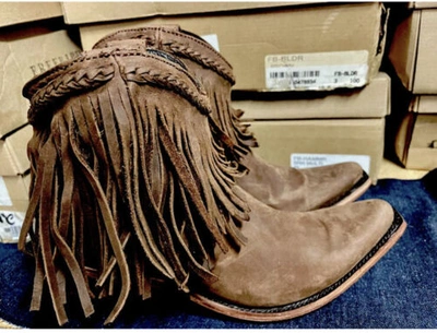 Pre-owned Freebird By Steven Howdy Boot Size 7 Rare Msrp $350. Leather Soles In Brown