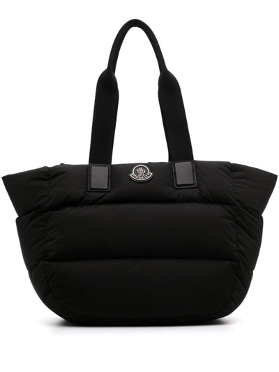 Moncler Caradoc Padded Tote Bag In Nero