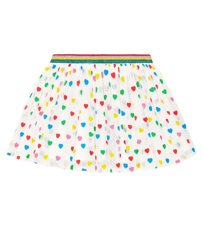 Stella Mccartney Kids' Printed Tulle Skirt In Multicoloured