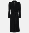 Balenciaga Cashmere And Wool-blend Coat In Black