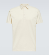 Les Tien Cotton Piqué Polo Top In White