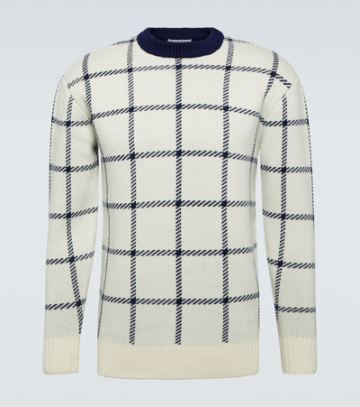 Jw Anderson Ribbed-knit Wool Jumper In White