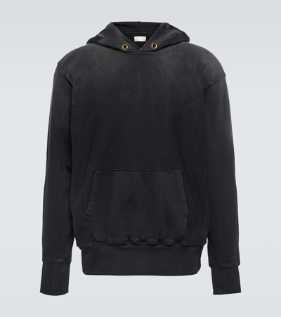 Les Tien Cotton Jersey Hoodie In Black