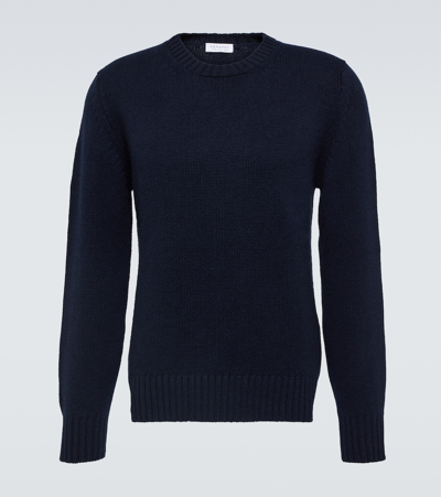 Sunspel Cashmere Sweater In Blue