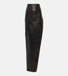 ANN DEMEULEMEESTER LEATHER MAXI SKIRT