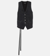 ANN DEMEULEMEESTER DENIM WAISTCOAT