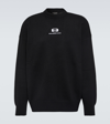 BALENCIAGA LOGO CASHMERE AND WOOL SWEATER