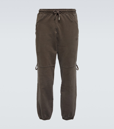 Jacquemus Le Jogging Camargue Cotton Fleece Sweatpants In Brown