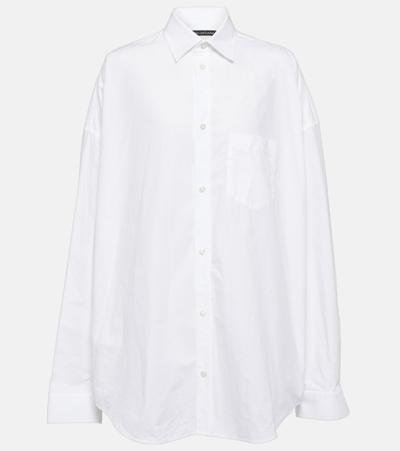 Balenciaga Cotton Shirt In White+white