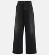 Balenciaga High-rise Wide-leg Jeans In Black