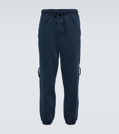 Jacquemus Le Jogging Camargue Cotton Jersey Sweatpants In Blue