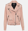Tom Ford Suede Biker Jacket In Neutrals