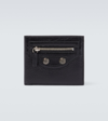 BALENCIAGA LE CAGOLE SQUARE FOLDED LEATHER WALLET