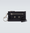 BALENCIAGA LE CAGOLE LEATHER CARD HOLDER