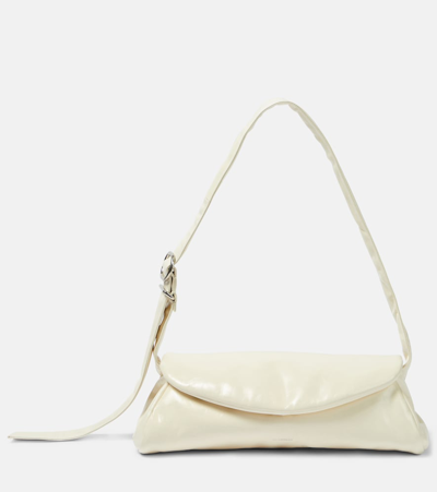 Jil Sander Small Cannolo Handbag In White
