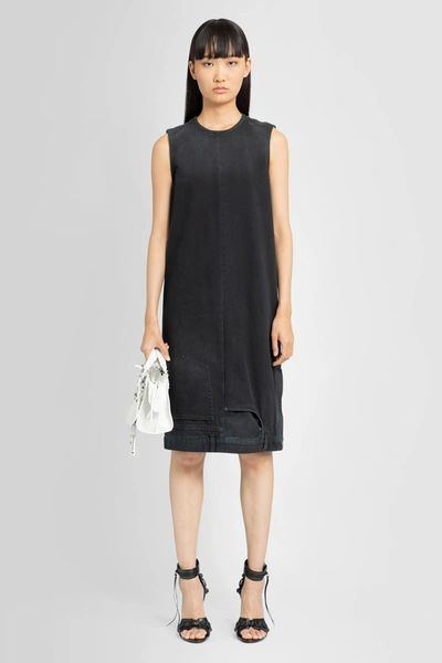 Balenciaga Woman Black Dresses