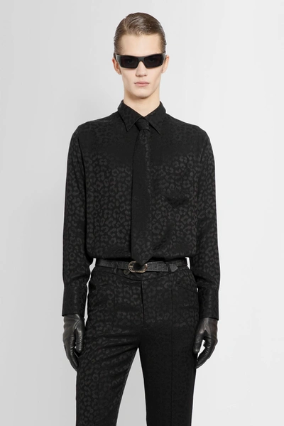 Ernest W Baker Man Black Shirts In Black Cheetah