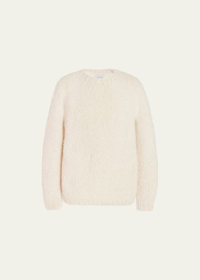 Gabriela Hearst Men's Lawrence Cashmere Sweater In Ivory