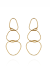 FERNANDO JORGE 18K YELLOW GOLD MEDIUM DIAMOND CHAIN EARRINGS