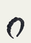 Lele Sadoughi Kelly Faux Leather Headband In Jet