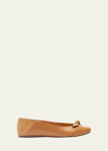 Alexandre Birman Clarita Bow Convertible Flat In Butterscotch
