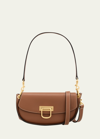 Oroton Colt Leather Small Shoulder Bag In Brandy