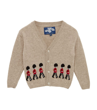 Trotters Marching Guardsman Cardigan (3-24 Months) In Beige