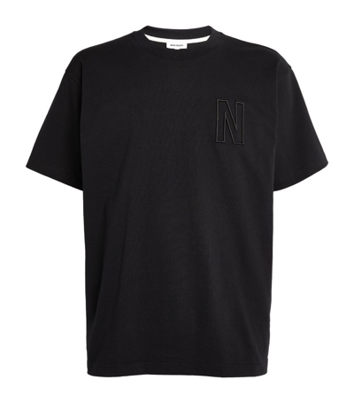 Norse Projects Embroidered Logo T-shirt In Brown