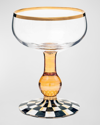 Mackenzie-childs Courtly Check Coupe Glass
