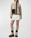 Canada Goose Fleece Sweatshirt Simcoe Zip Up In Light Tan
