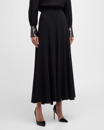 Kobi Halperin Birch A-line Maxi Skirt In Black