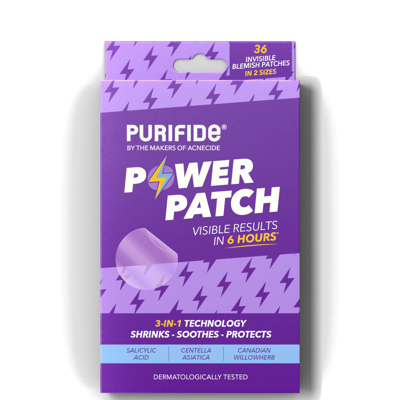 Acnecide Purifide By  3-in-1 Power Patch Salicylic Acid Spot Patches For Blemish-prone Skin 36 Spot S In Purple