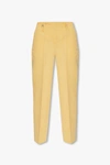 Jacquemus Yellow Side Slits Trousers In New